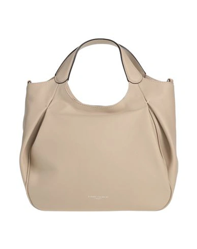 Shop Gianni Chiarini Woman Handbag Beige Size - Leather