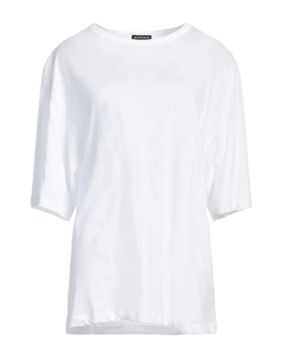 Shop Ann Demeulemeester Woman T-shirt White Size M Cotton
