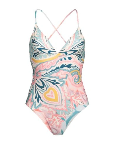 Shop Etro Woman One-piece Swimsuit Pink Size 6 Polyamide, Elastane