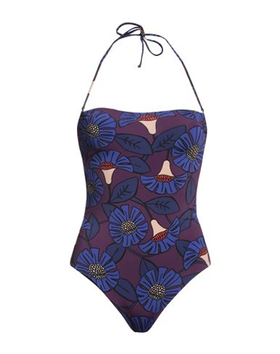 Shop Siyu Woman One-piece Swimsuit Purple Size 6 Polyamide, Elastane