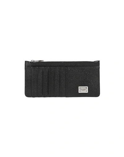 Shop Dolce & Gabbana Man Document Holder Black Size - Calfskin