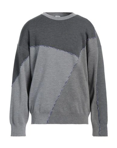 Shop Loewe Man Sweater Grey Size M Wool, Elastane, Polyamide