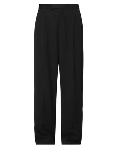 Shop Versace Man Pants Black Size 36 Viscose, Cotton