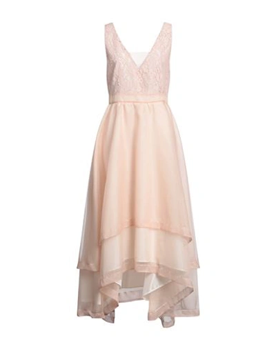 Shop Emme By Marella Woman Midi Dress Beige Size 8 Polyester
