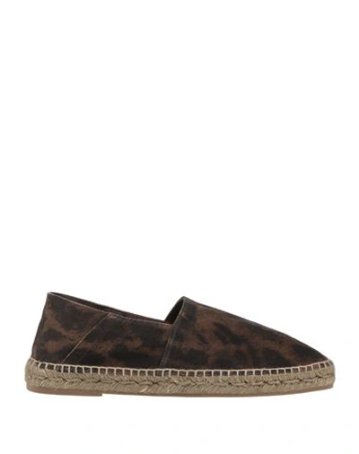 Tom Ford Men's Cheetah Print Suede Espadrilles | Size 7 | J1165icl087n In Brown