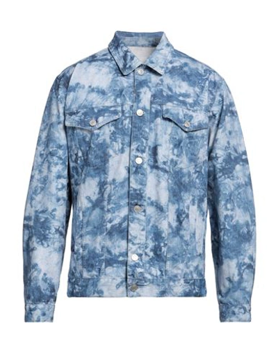 Shop Isabel Marant Man Denim Outerwear Blue Size L Cotton