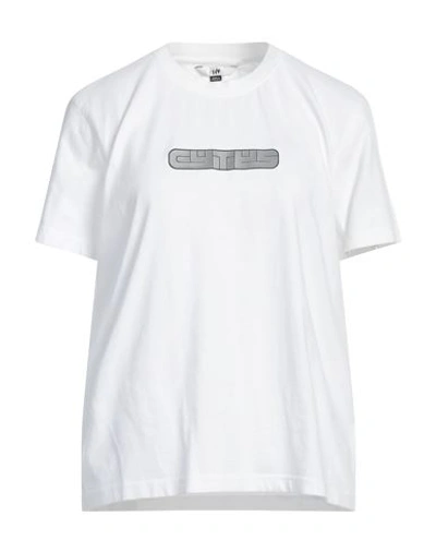 Shop Eytys Woman T-shirt White Size L/xl Organic Cotton