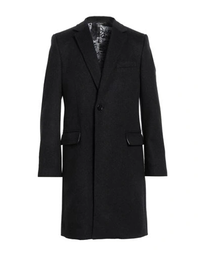 Shop Dolce & Gabbana Man Coat Steel Grey Size 44 Virgin Wool, Cashmere
