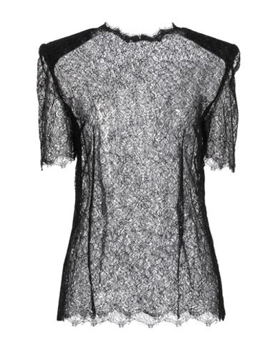 Shop Dolce & Gabbana Woman Top Black Size 10 Viscose, Metallic Polyester, Polyamide