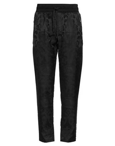 Shop Dolce & Gabbana Man Pants Black Size 44 Polyamide, Pvc - Polyvinyl Chloride, Polyurethane, Cotton, P