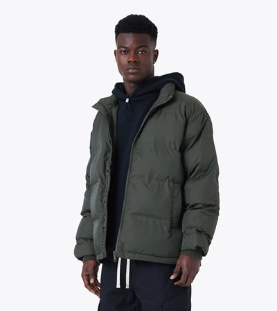Shop Zanerobe Powells Puffer Jacket Dk Army In Green