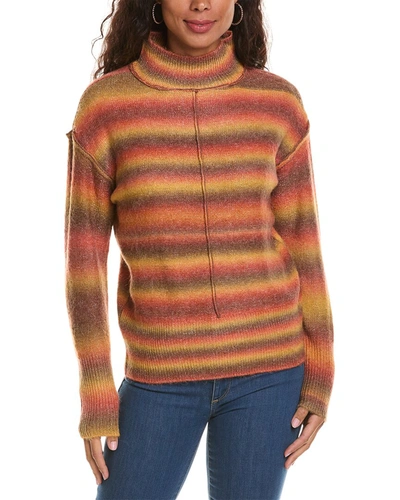 Shop Beachlunchlounge Shadow Missy Wool-blend Sweater In Orange