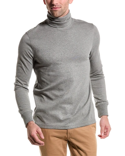Shop Brooks Brothers Turtleneck Shirt In Grey
