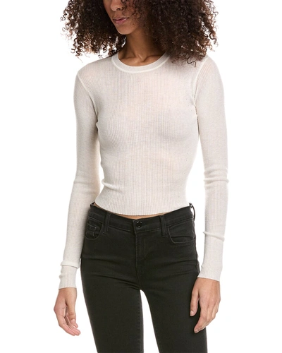 Shop Bella Dahl Wool-blend Sweater In White