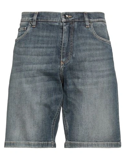 Shop Dolce & Gabbana Man Denim Shorts Blue Size 36 Cotton, Elastane