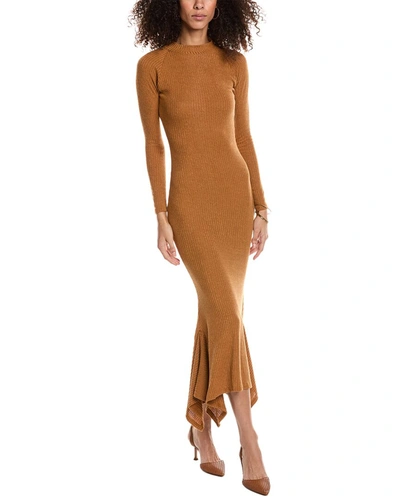 Shop Luxe Always Dress In Brown