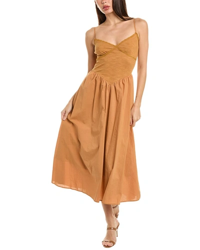 Shop Avantlook Maxi Dress In Orange