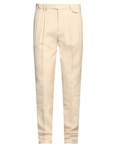 Shop Brunello Cucinelli Man Pants Beige Size 42 Linen, Wool