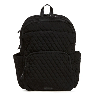 Shop Vera Bradley Microfiber Essential Large Backpack In Black