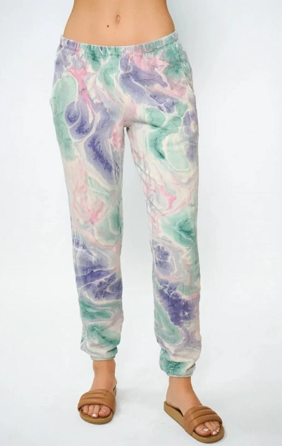 Shop Electric & Rose Women's Siesta Sweatpants In Lavender/ Jade In Multi