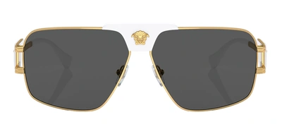 Shop Versace 0ve2251 147187 Square Sunglasses In Multi