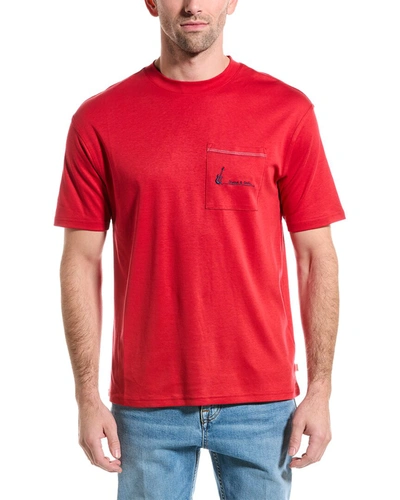 Shop Scotch & Soda Relaxed Fit T-shirt In Red