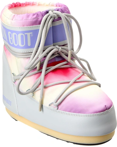 Shop Moon Boot Icon Low Tie-dye Boot In Grey