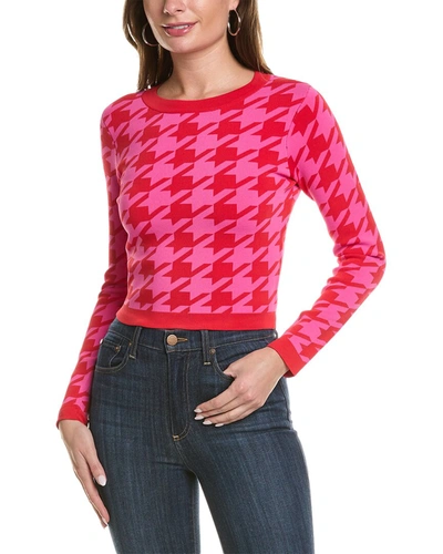 Shop Central Park West Everly Fitted Top In Pink