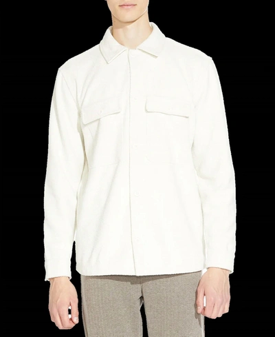 Shop Civil Society Durbin Ribbed Shirt In Cream In White