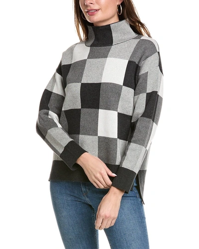 Shop Ost Checkmate Sweater In Grey