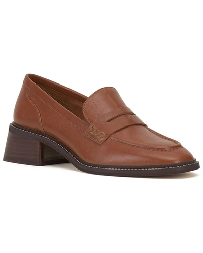 Shop Vince Camuto Enachel Leather Loafer In Brown