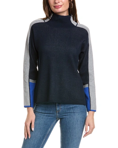 Shop Ost Reversible Sweater In Blue
