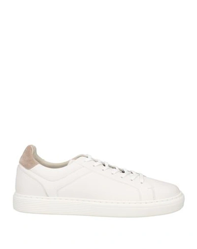 Shop Brunello Cucinelli Man Sneakers White Size 10 Soft Leather