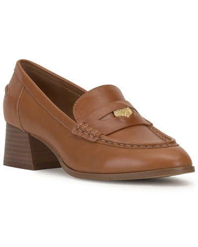 Shop Vince Camuto Carissla Leather Loafer In Brown