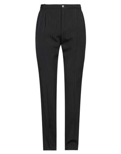Shop Saint Laurent Man Pants Black Size 38 Wool, Viscose, Polyester