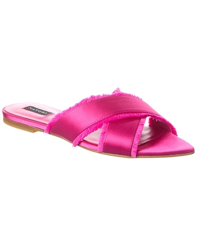 Shop Natori Wayu Satin Sandal In Pink