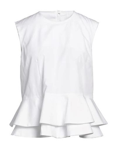 Shop Comme Des Garçons Woman Top White Size S Cotton