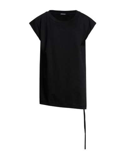 Shop Ann Demeulemeester Woman Mini Dress Black Size M Cotton