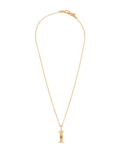 Shop Chloé Woman Necklace Gold Size - Brass