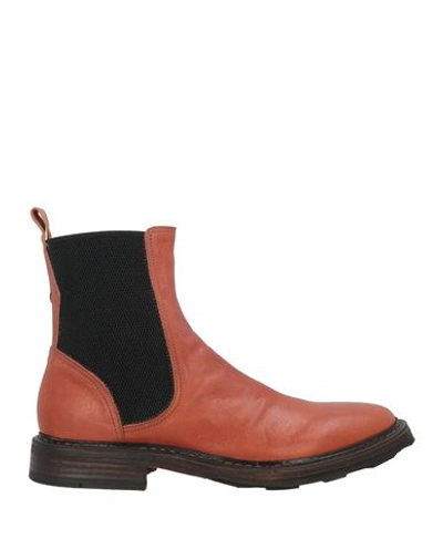 Shop Fiorentini + Baker Fiorentini+baker Man Ankle Boots Rust Size 11 Leather In Red