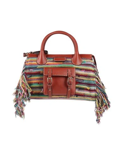 Shop Chloé Woman Handbag Tan Size - Cashmere, Virgin Wool, Wool In Brown