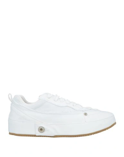 Shop Loewe Man Sneakers White Size 7 Textile Fibers