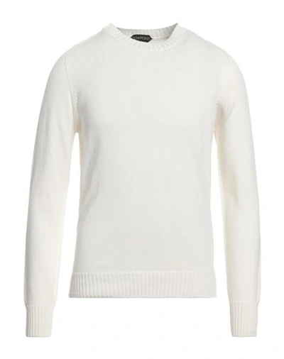 Shop Tom Ford Man Sweater Beige Size 38 Cotton, Silk