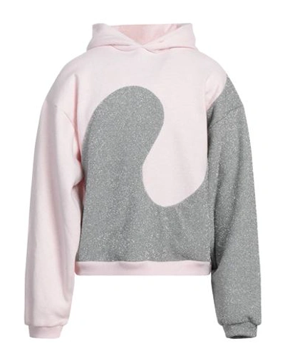 Dior X Erl Man Sweatshirt Light Pink Size L Cotton, Polyester, Polyamide In Pink