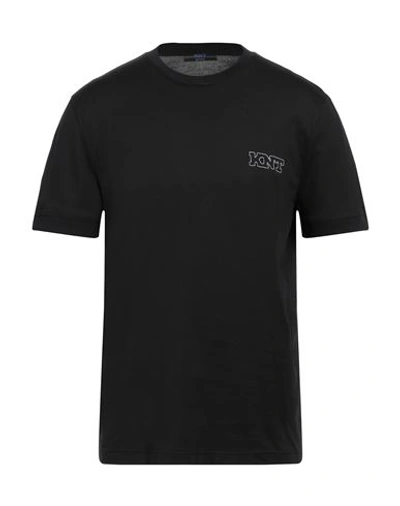 Shop Kiton Man T-shirt Black Size L Cotton