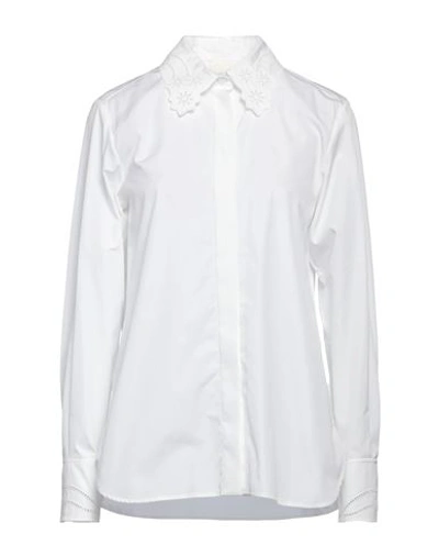 Shop Chloé Woman Shirt Off White Size 10 Cotton, Polyester