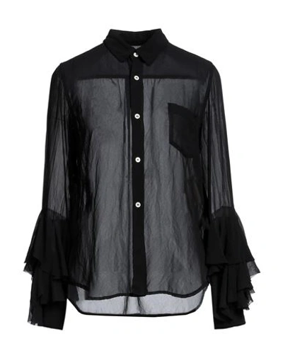 Shop Comme Des Garçons Woman Shirt Black Size L Polyester