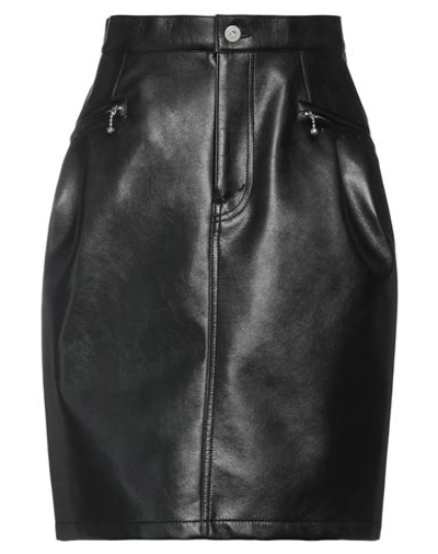 Shop Comme Des Garçons Woman Mini Skirt Black Size M Polyurethane Resin