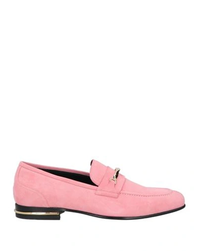 Bally Pink Genos Buckle-embellished Loafers In Pink