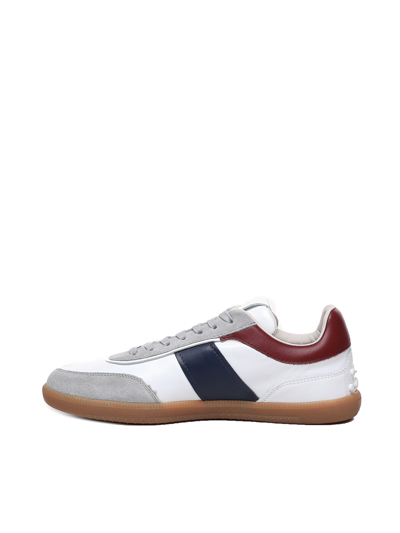 Shop Tod's Tabs Sneakers In Suede In Multicolour
